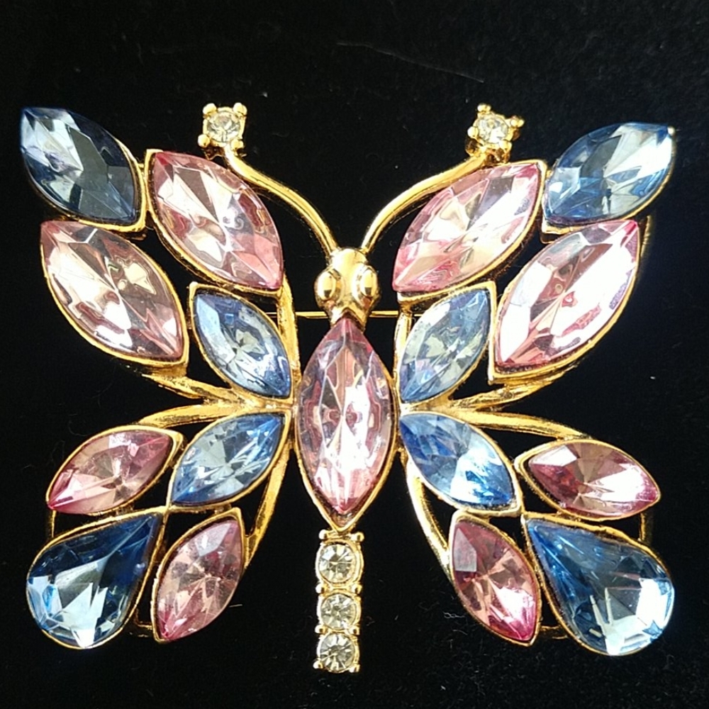 Vibrant butterfly pin